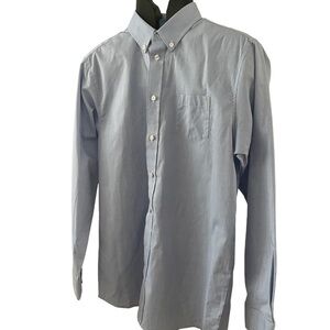 CHAPS Boy's 20 Button Front Collar Oxford Light Blue Dress Shirt size 20